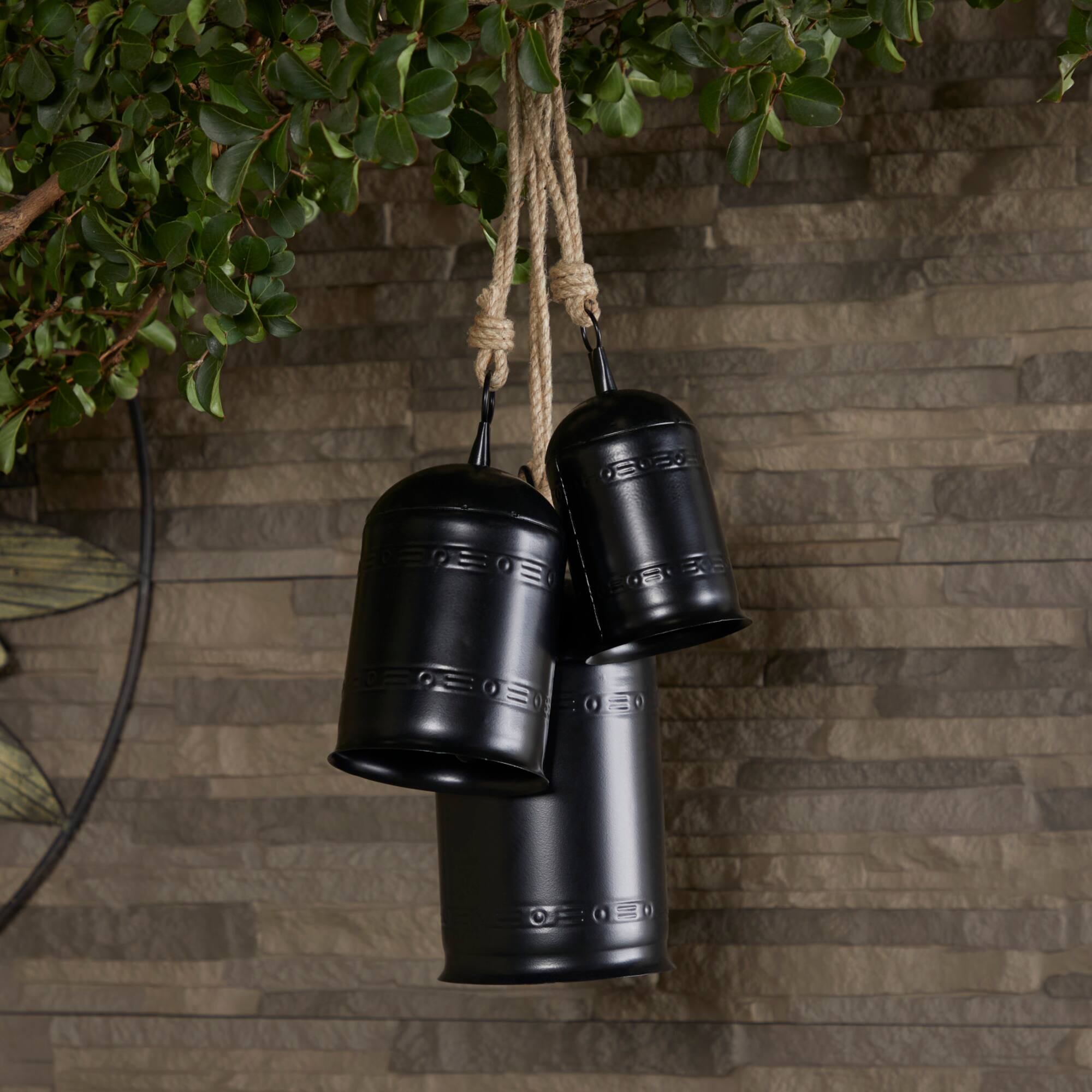 Metal Bohemian Decorative Cowbells Set